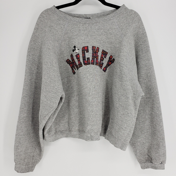 Disney Tops - Disney Mickey | Vintage Cropped Sweatshirt - Lrg
